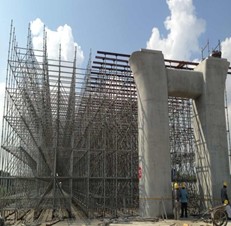 有一種系統叫做高架橋腳手架系統