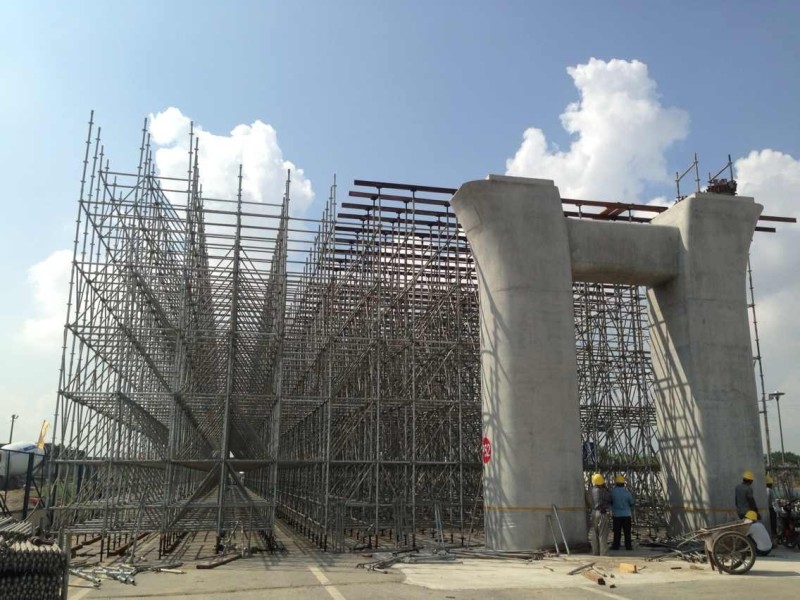 高架橋腳手架拆除施工步驟？